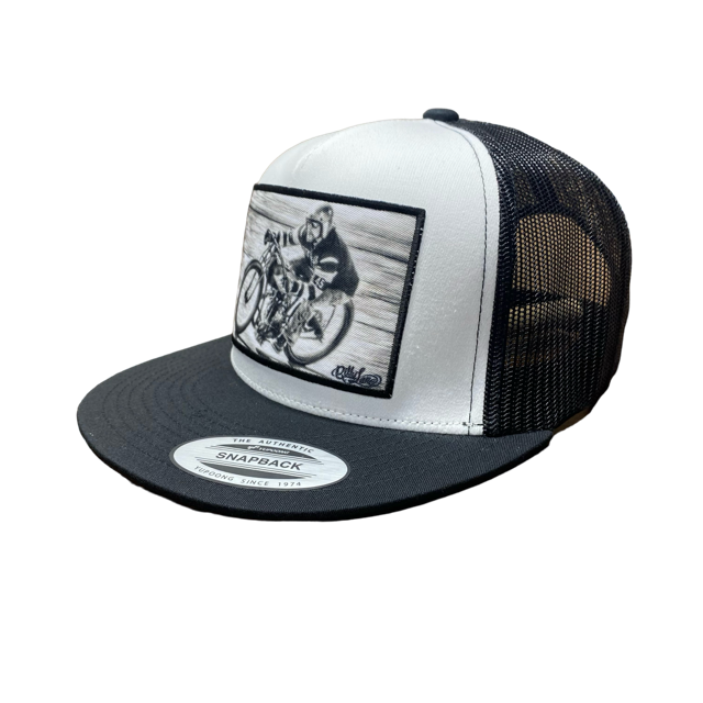 Billy Lane Sons of Speed CAC Black & White Snapback Hat