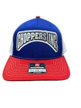 Load image into Gallery viewer, Billy Lane Choppers Inc Red,White,Blue Richardson Curved Brim Hat
