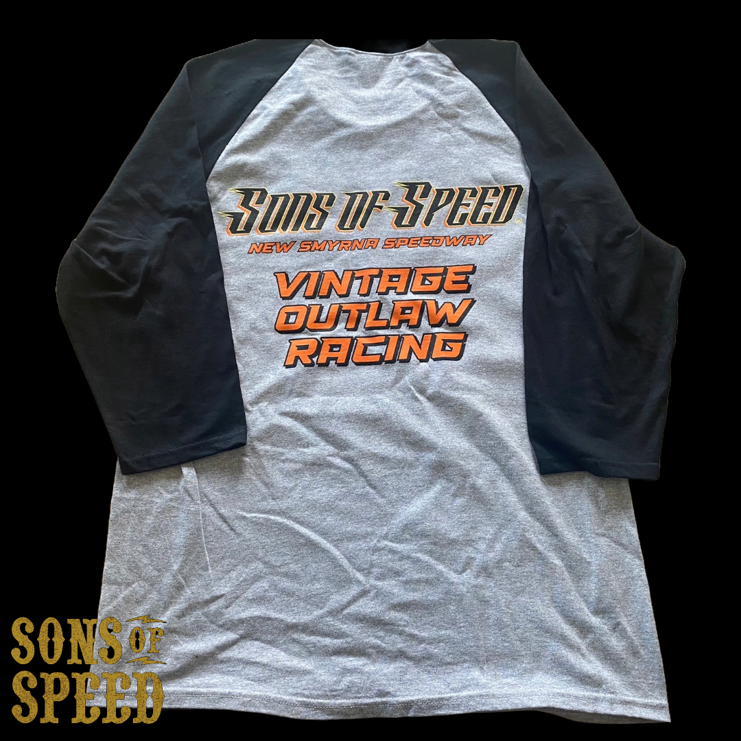 Billy Lane's Sons of Speed 3/4 Sleeve Raglan Jersey