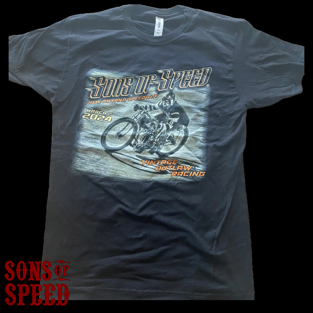 Billy Lane's Sons of Speed March 2024 Black T-shirt