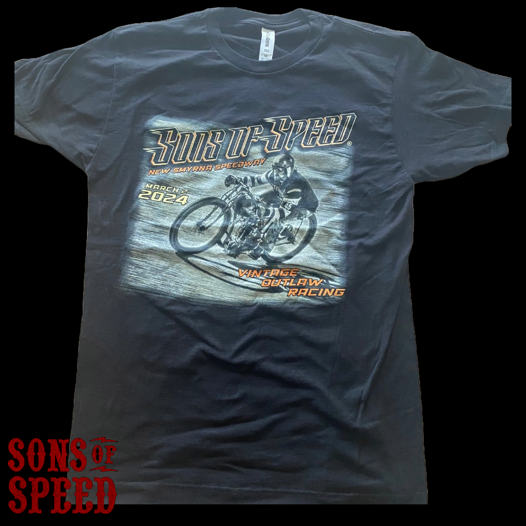 Billy Lane's Sons of Speed March 2024 Black T-shirt