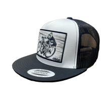 Load image into Gallery viewer, Billy Lane Sons of Speed CAC Black &amp; White Snapback Hat
