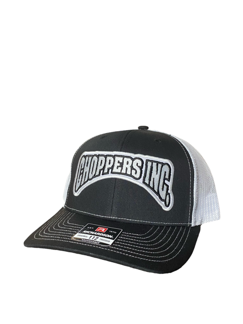 Billy Lane Choppers Inc. Black & White Richardson Curved Brim Hat