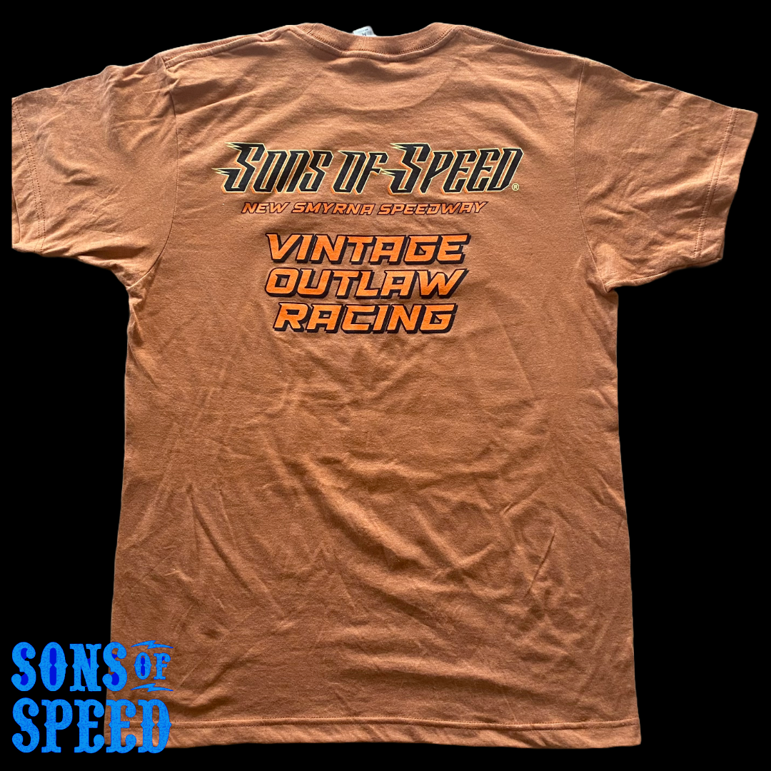 Billy Lane's Sons Of Speed March 2024 Heather Orange T-shirt