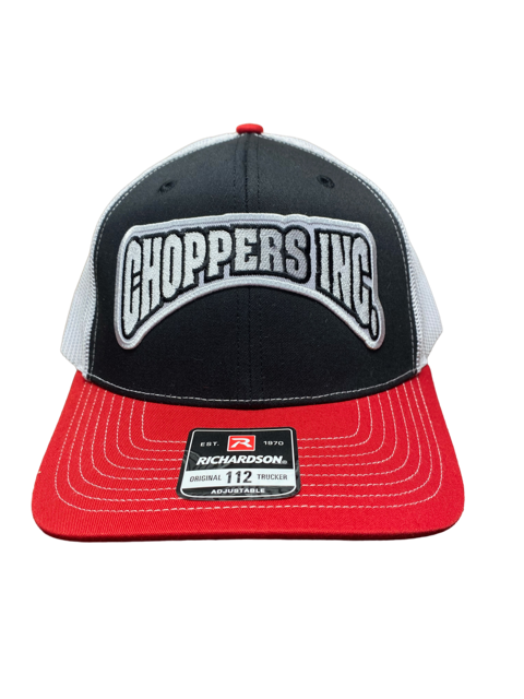 Billy Lane Choppers Inc.Black,Red, White Richardson Curved Brim Hat