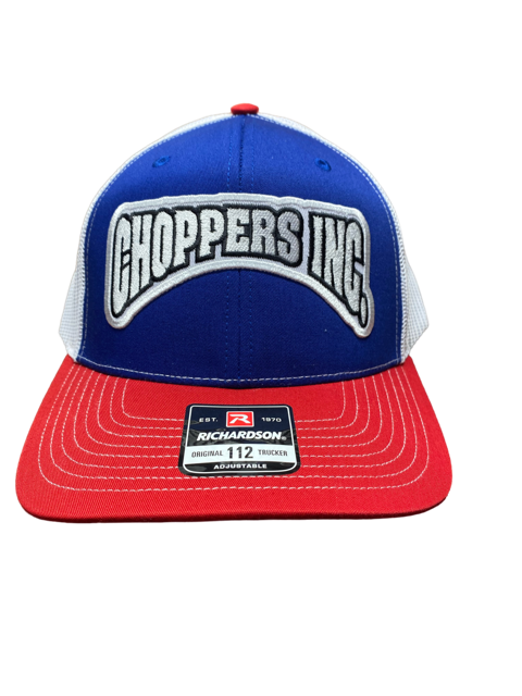 Billy Lane Choppers Inc Red,White,Blue Richardson Curved Brim Hat