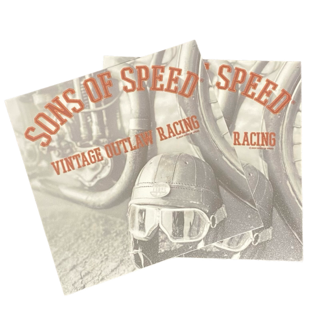 Billy Lane Sons of Speed Helmet Sticker 2-Pack