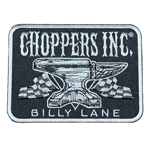 Billy Lane Choppers Inc. Embroidered Anvil Patch GREY