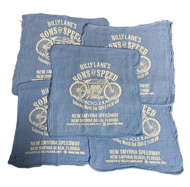 Billy Lane's Sons of Speed 2024 Shop Rags 5-Pack