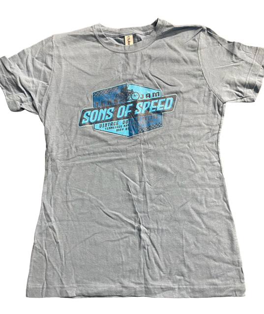 Billy Lane Sons of Speed Tenn Jam Womens T Heather Blue