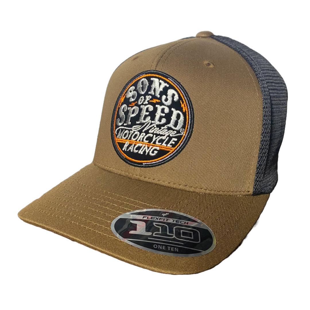 Billy Lane's Son of Speed Circle Logo Brown/Black Hat