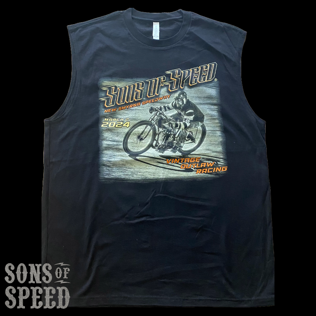 Billy Lane's Sons of Speed Mens Sleeveless T-shirt Black