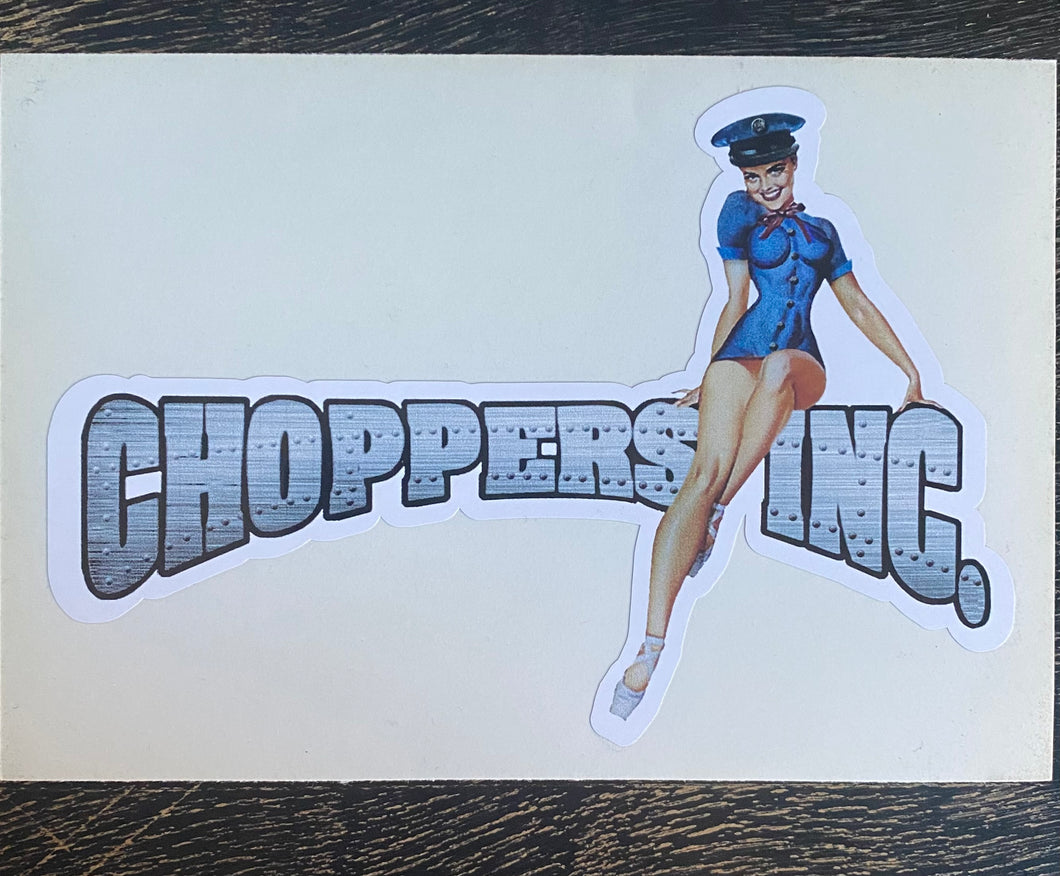 Choppers Inc. Billy Lane Vintage Pin Up Sticker